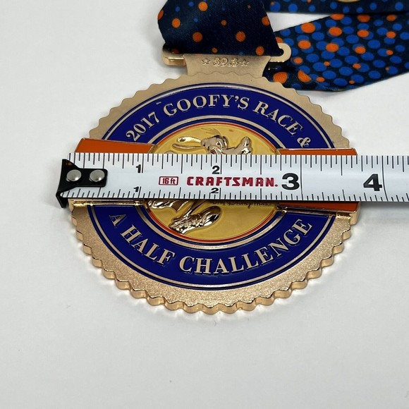 2017 Run Disney Walt Disney World Goofy Race and a Half Challenge Medal - Picture 6 of 7